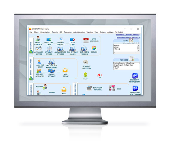 Daybreak EAP Software screen grab