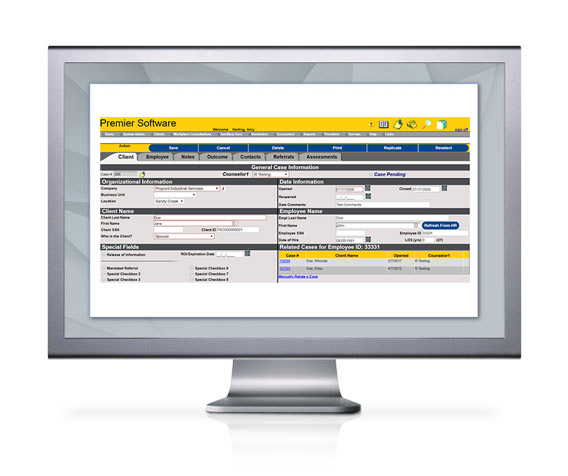 Premier EAP Software screen grab